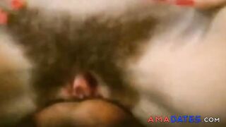 Hairy Anal with a Big Clit Amateur
