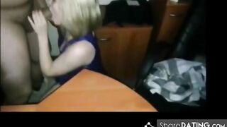 Russian Amateur Tanya: Office Slut