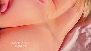 18 year old young woman has sex in her bed with her stepdad