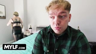 Big Titted Stepmom Lets Hung Stepson Pound the Fuck Out of Her Tight Pussy - MYLF -2