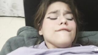 My girlfriend calls me on the phone but my stepsister wants me to fuck her