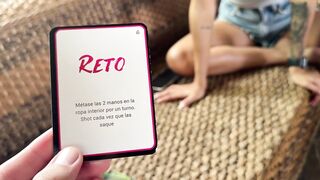 I play truth or dare with my stepbrother! What a big cock he has. -2