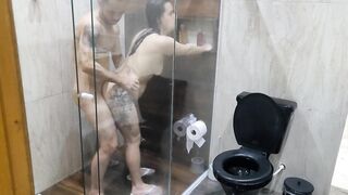 So this is what stepbrother does to his stepsister in the bathroom