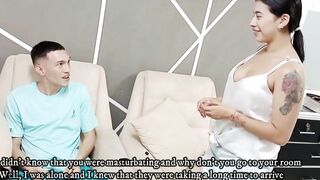 Stepmom catches me masturbating to porn and takes charge