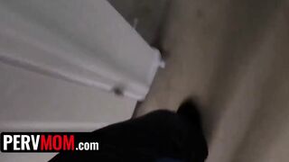 Stepmom needs Stepsons help with shaving her pussy