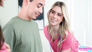 Rissa May & Jill Kassidy Role-Play Stepbro's Doctor Double Checking His Sperm Quantit