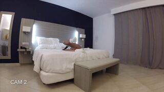 My stepbrother spies on me behind the door and looks what happens in the end