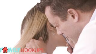 FAMILY HOOK UPS - Demi Hawks Goes For A Doctor Check Up, Only To Ride The Doctor's Dick
