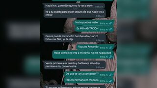 Chat hot con mi hermanastra pequeña no queria pero me la termino cogiendo doggy! Natasha Caseros
