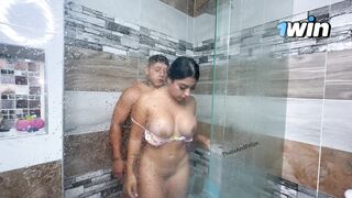 Hot Latina with big natural tits gets fucked after the pool