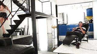 Stepdad Facefucks And Pounds Pussy Of His Brunette Girl