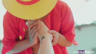 Inka Sex - Luffy from One Piece eats nami's gomu gomu in a sex romp