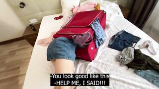 DUMB STEPSISTER STUCK IN A SUITCASE