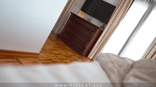 Step mom dreams fucked by step son and finally get pregnant sex in hotel share bed