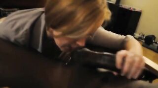 Amazing Interracial Amateur Blowjob