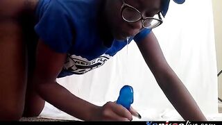 MoeBooty Fucks Herself with a Dildo