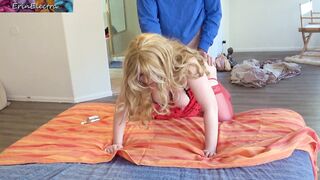 Stepmom teaches stepson how to have sex but he keeps fucking the wrong hole!