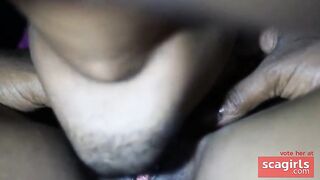 He licks her SWEET PUSSY before she takes his BBC