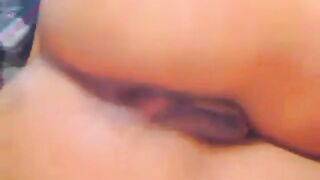 Latina with big tits masturbates on cam