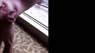 Asian Girl Shared at Open Window