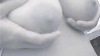 Big-Titted Asian Sri Lankan Girl Plays with her Nipples on Webcam