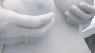 Big-Titted Asian Sri Lankan Girl Plays with her Nipples on Webcam