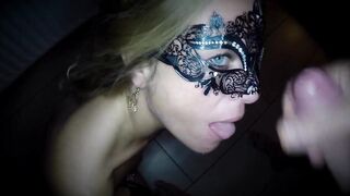 Masked Blonde Gets Fucked Hard in Her Ass and Pussy