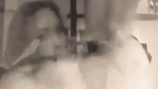 Svensk amatörbrunett blåser som en porrstjärna