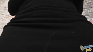 Blonde MILF Stevie Lix Crazily Wank Her Stepson Huge Boner