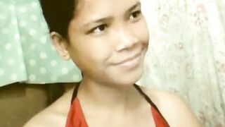 Filipina with Big Natural Tits on Webcam