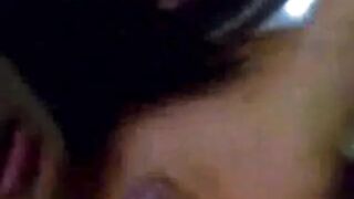 Indonesian Babe Leily Sucks White Cock for Mouthful of Cum