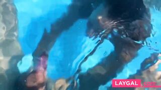 Skinny Dipping MILF Gets Facial From Big Cock