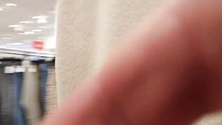 Blonde Teen's Public Undressing in a Store - Amateur Solo Webcam Show