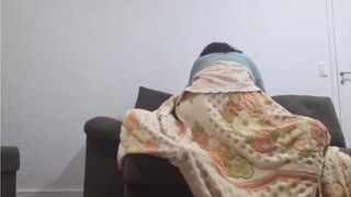 REAL stepmom bouncing fat cock stepson