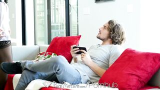 PureMature - Stepmother Olivia Austin seduces stepson at family holiday