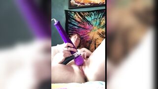 Playing with My Pussy and Sex Toy to Multiple Orgasms