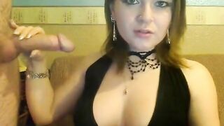 Smoking Hot Girl Gives a Blowjob on Webcam