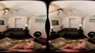 FORBVR - Sexy MILF Stepmom Madison Blaze Makes Her Stepson Hard By Masturbating In Front Of Him