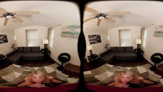 FORBVR - Sexy MILF Stepmom Madison Blaze Makes Her Stepson Hard By Masturbating In Front Of Him