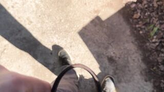 I caught my neighbor's daughter, a graduate, drinking and punished her with a bottle in her ass