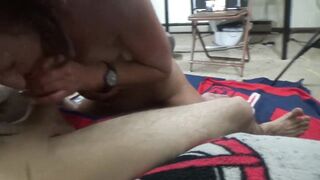 Big-Tit MILF Loves Sucking Young Cock!