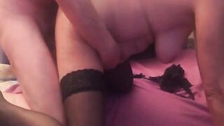 Granny's Big Ass Reingefickt in Nylon for a Homemade Video