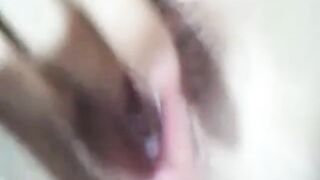 Big-Titted Asian Cutie Pleasures Herself on Webcam