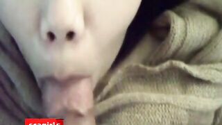 Filipina Amateur Sucks & Facial by Big White Cock