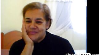 Big-Titted Granny Slut on Webcam