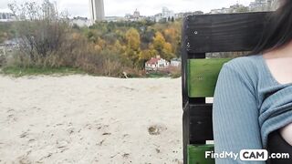 Public Flashing: Teen Girl Strips in the Park -2