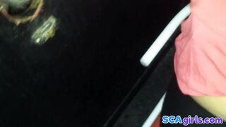 Glory-Hole handjob med min svenska fru