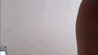 Steamy Amateur Brunette's Webcam Striptease