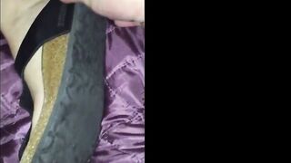 Svensk Milfs Birkenstock Foot Fetish närbild -2