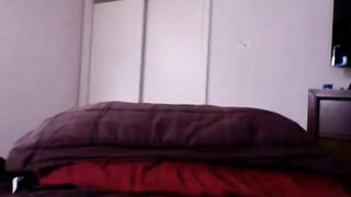 Busty Black Babe Plays with Herself on Webcam